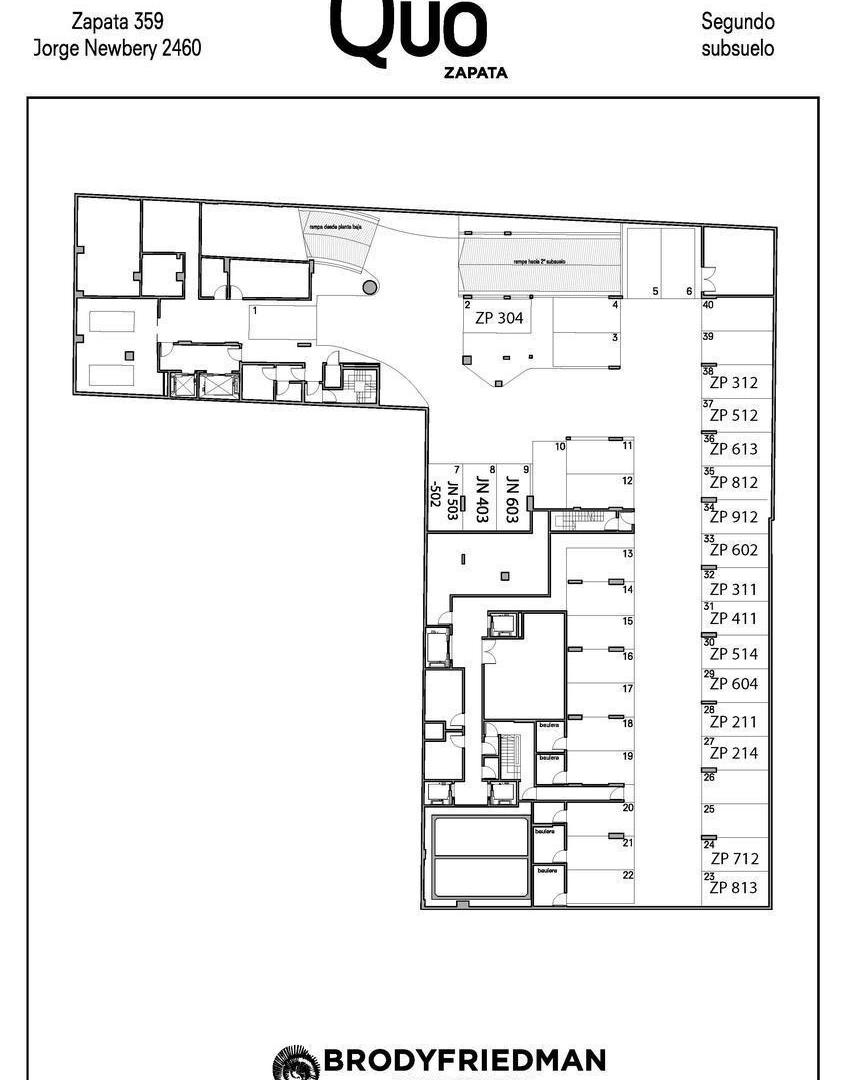 Departamento 2 ambientes al contrafrente en venta - Palermo