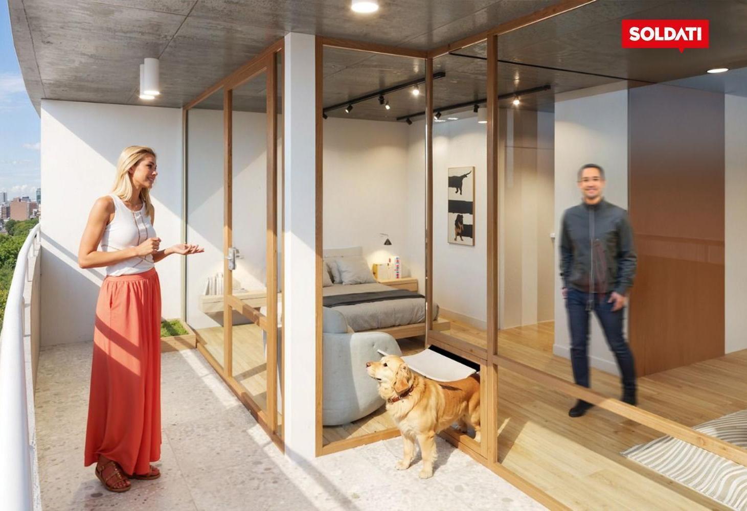 Departamento de 2 ambientes con terraza propia- Nuñez
