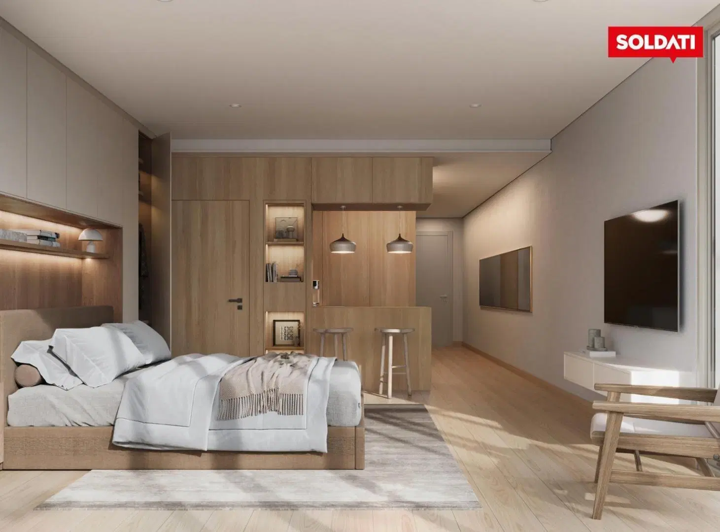 Departamento de dos ambientes con balcón a la venta  en Recoleta. 3