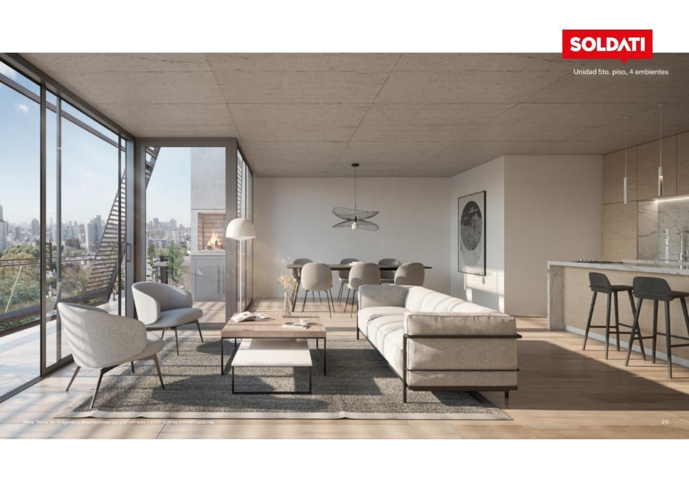 Foto de Departamento 3 ambientes con vista al parque con balcón aterrazado a la, imagen 4