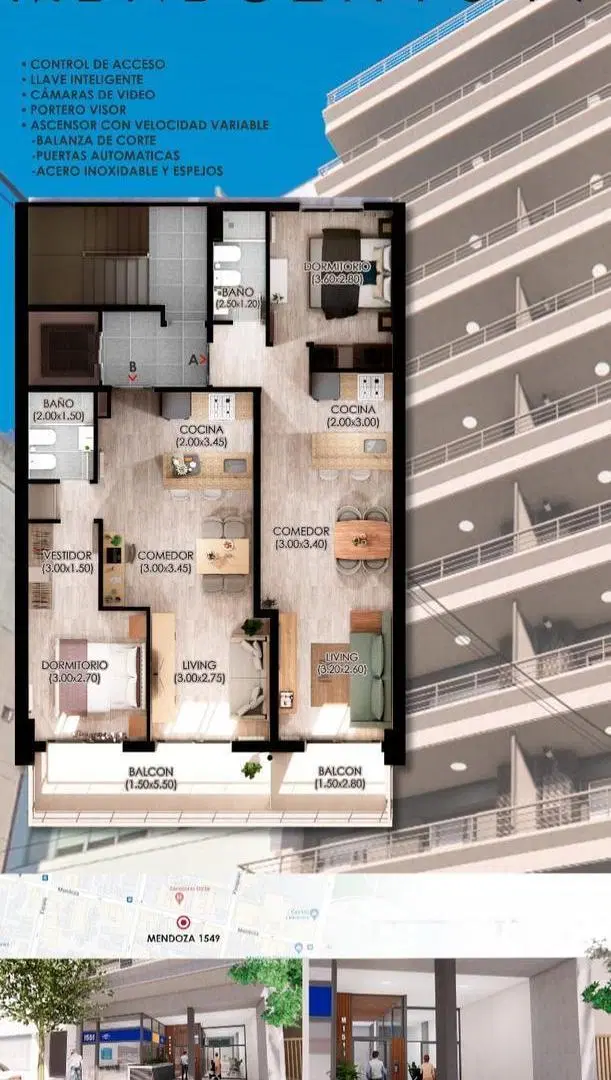Mendoza 1500 Piso 1 Unidad 2 Departamento de un dormitorio 1