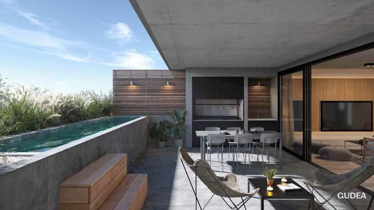 Depto 4 amb en duplex c/parrilla y pileta  - APSU 2
