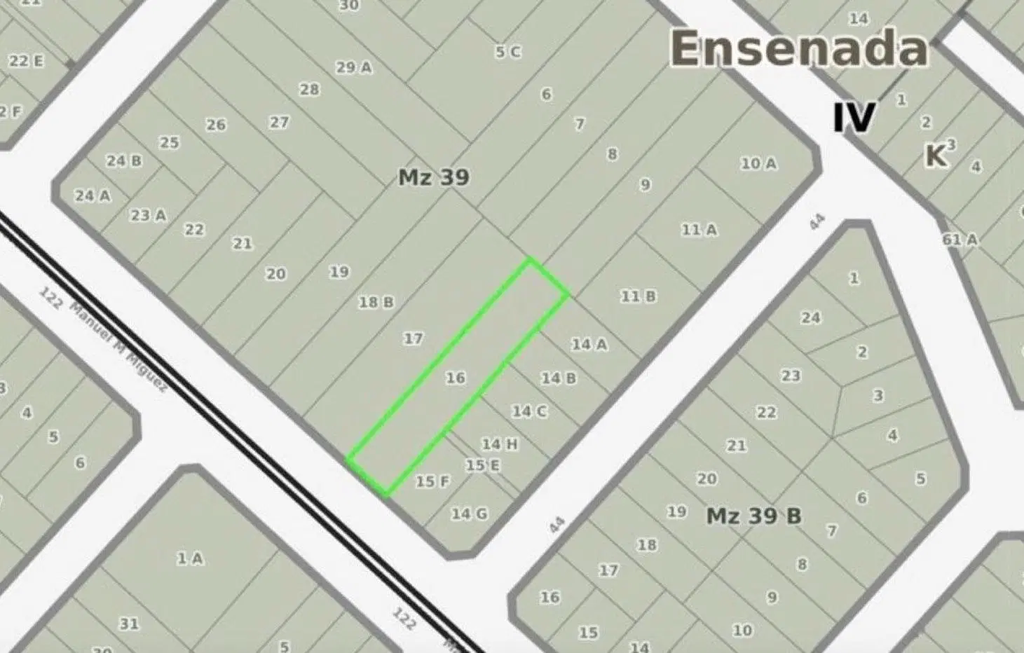 Terreno 647 m2, 122 e/43 y 44, El Dique, Ensenada 1