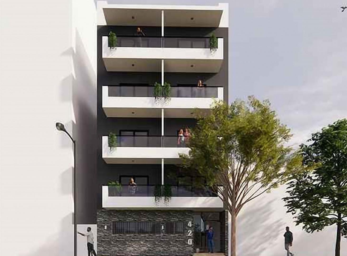 Foto de Departamento dos ambientes con balcón en construcción en La Plata, imagen 2
