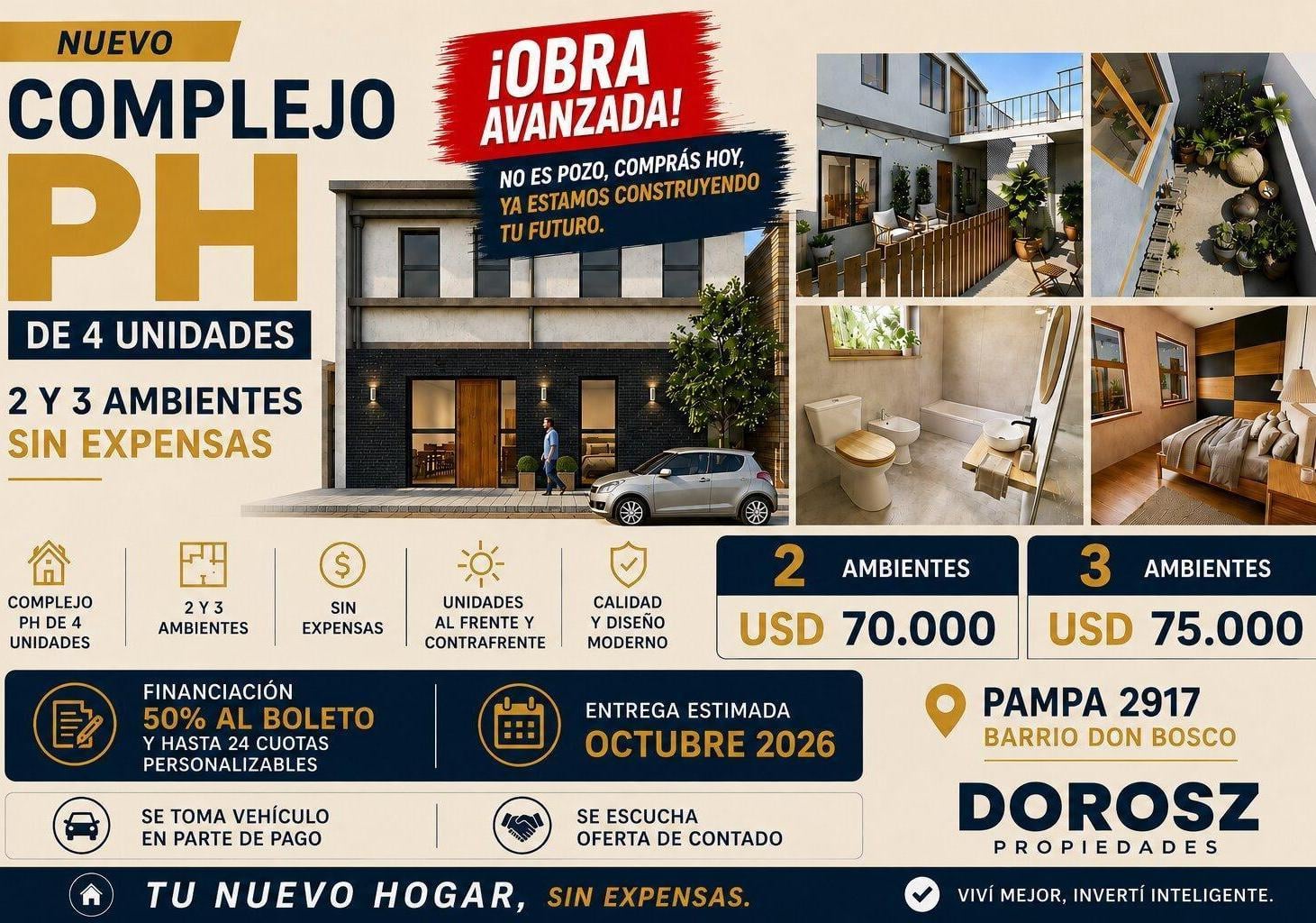 Foto de PH 3 Ambientes a Estrenar – Barrio Don Bosco, imagen 3