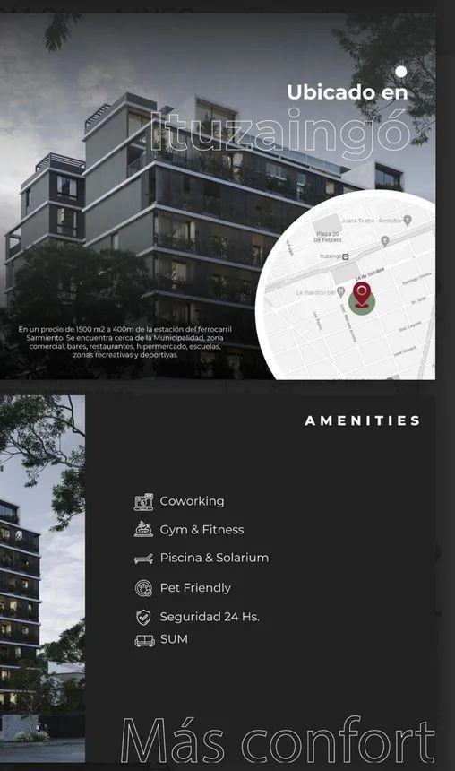 DEPARTAMENTO VENTA DOS AMBIENTES ITUZAINGO AMENITIES PISCINA SAUNA SUM