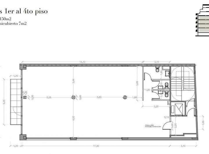 Oficina 157 m² Dist. Tec. Parque Patricios