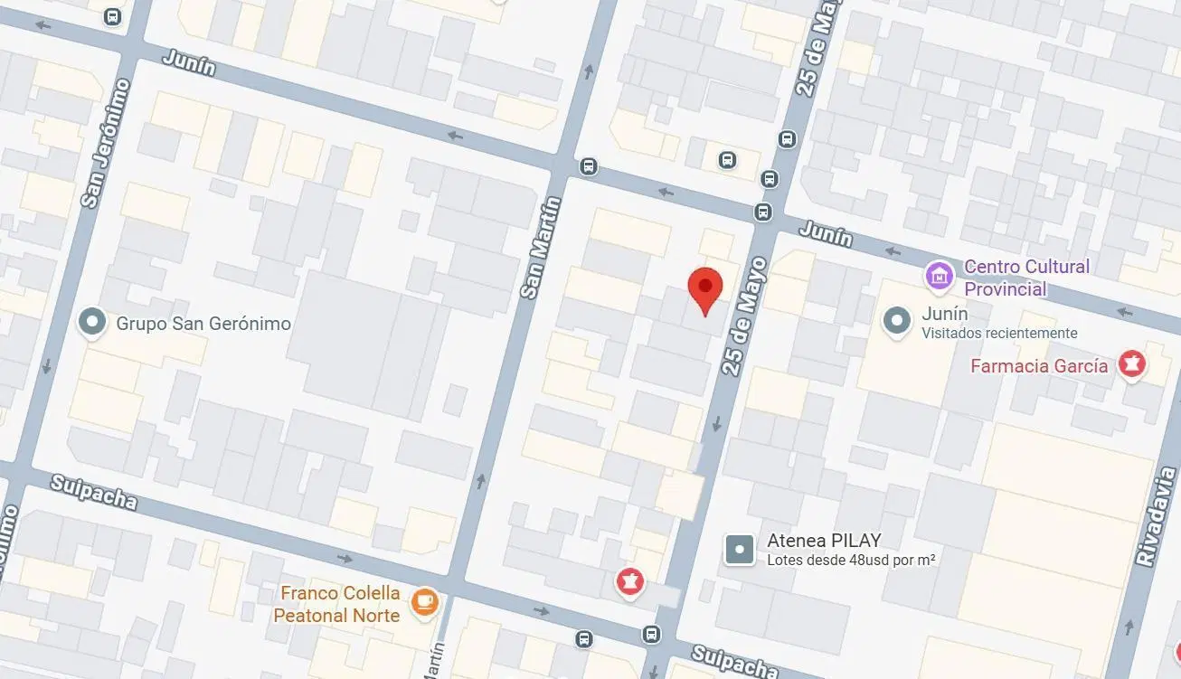En venta terreno para desarrollo a mts de Av. Suipacha 1