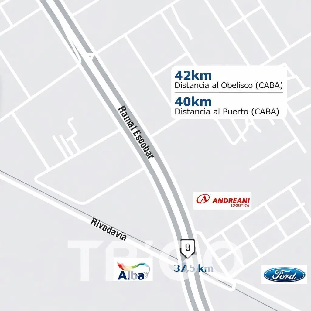 Depósito nave galpon en alquiler en Garín, Escobar, Panamericana 5