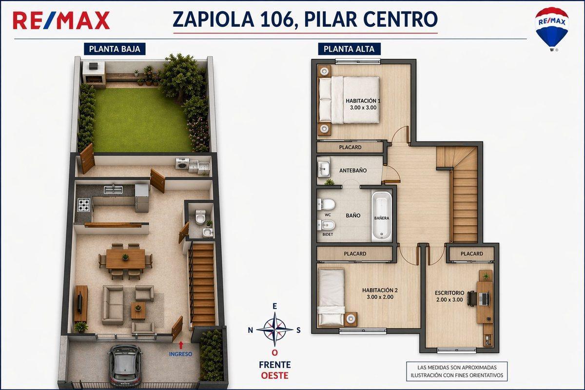 VENTA PH 4 AMBIENTES COCHERA PATIO PILAR CENTRO