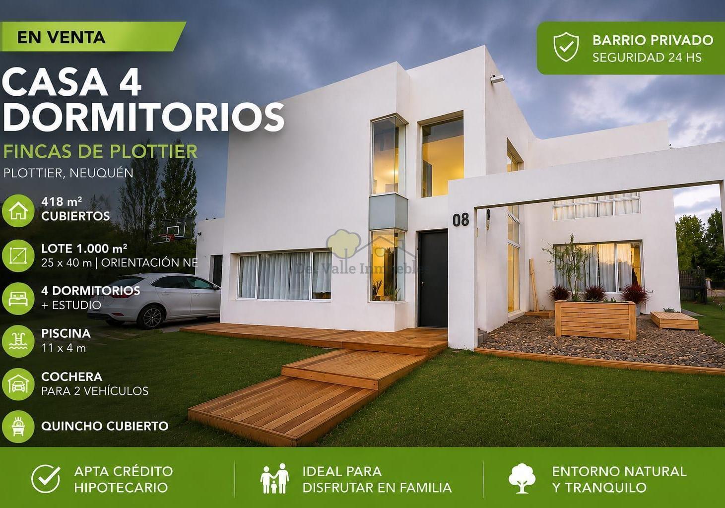 Foto de Casa barrio Cerrado 4 dormitorios Plottier, imagen 1