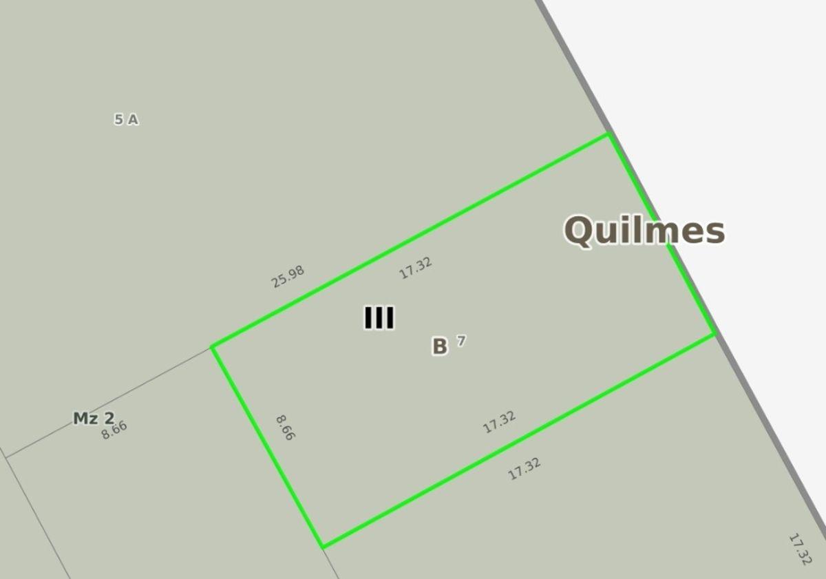 OPORTUNIDAD DE INVERSIÓN EN QUILMES VENTA EN BLOCK