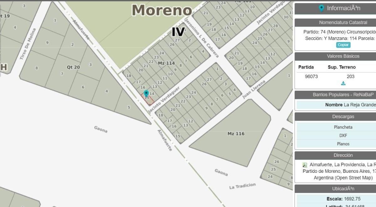 Terreno 200 m² Venta Moreno 2