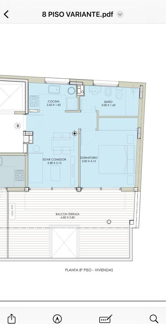 Venta departamento 2 ambientes en Colegiales