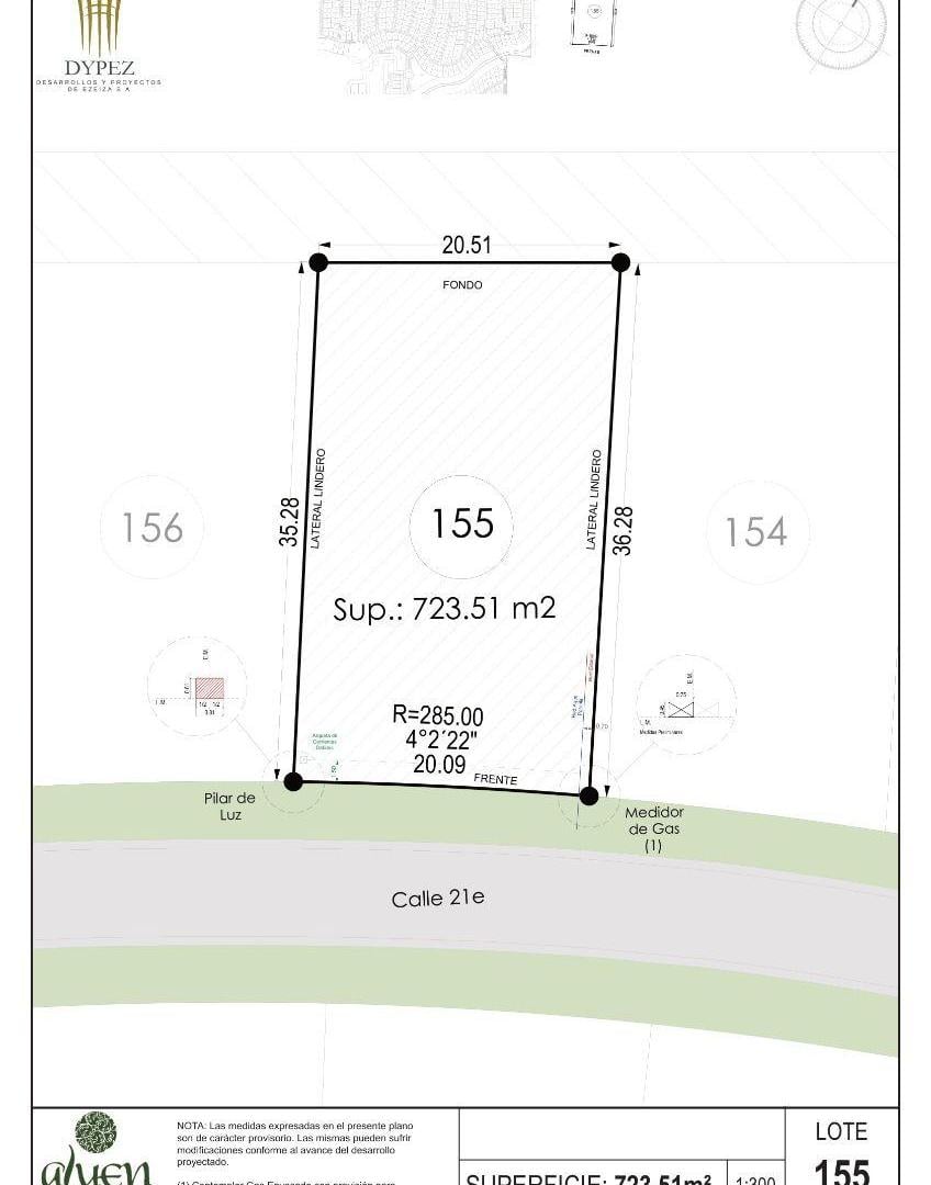 Foto de Lote 155 en Aluen Canning | 724 m² | Financiación, imagen 2