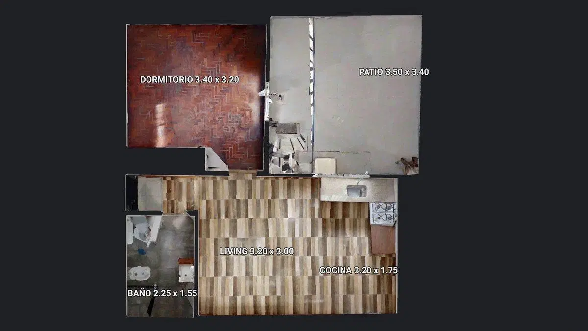 VENTA DEPTO 2AMB C/PATIO CIUDADELA APTO CREDITO 2