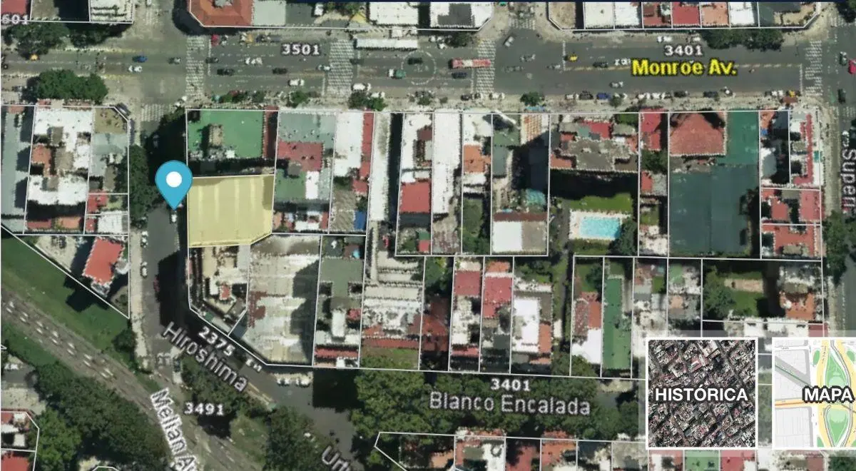 VENDE.- 19.74 x 24.47.- 483m2.- USAB 2 aplica enrase para 2690 m2 vendibles. 4