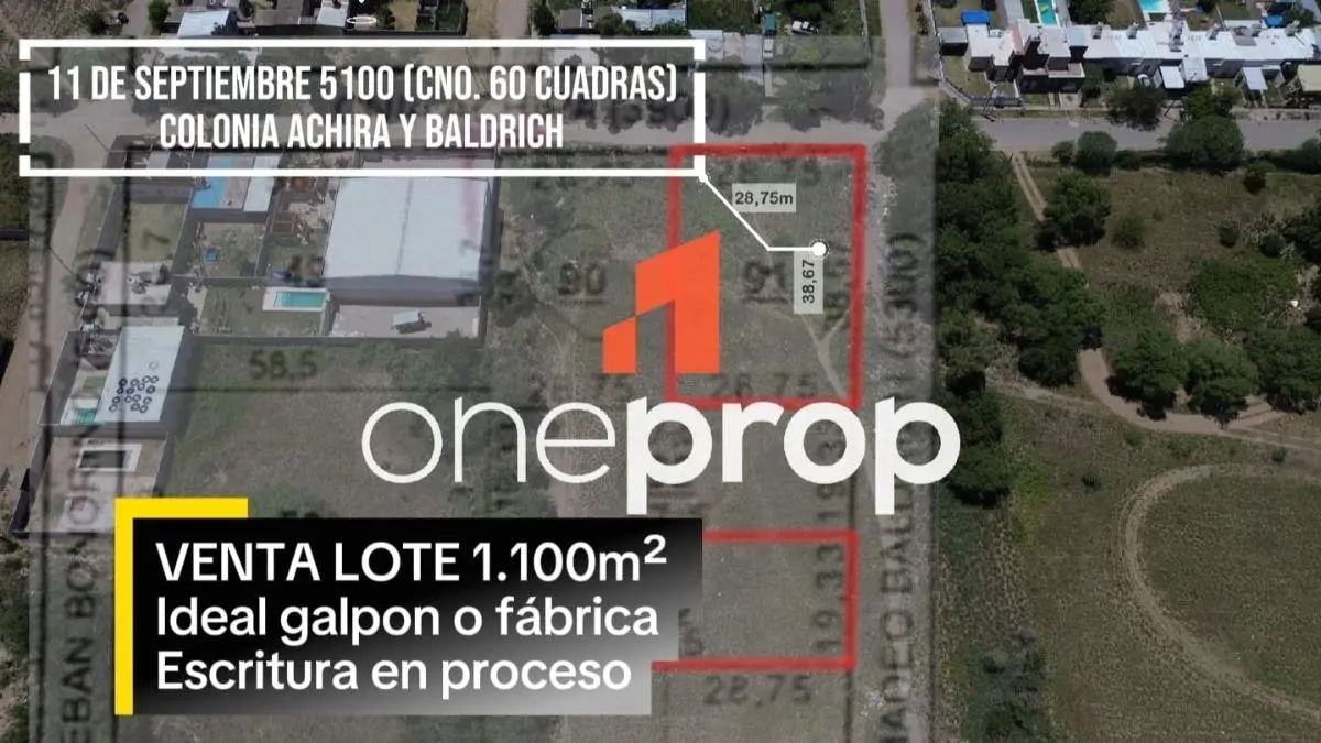 TU NUEVA EMPRESA TE ESTA ESPERANDO! LOTE 1.00m EN 60 CUADRAS BIEN UBICADO CON ESCRITURA! 1