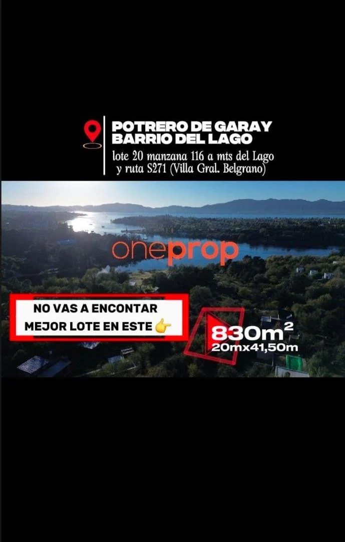 Foto de LOTAZO A METROS DEL LAGO Y DE LA RUTA CON SERVICIOS!, imagen 2