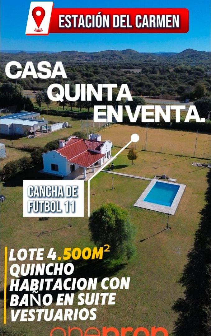 ESPECTACULAR CASA PRACTICAMENTE SIN USO CON CON CANCHA Y VESTURARIO EN UN LOTE DE 4.500 METROS!