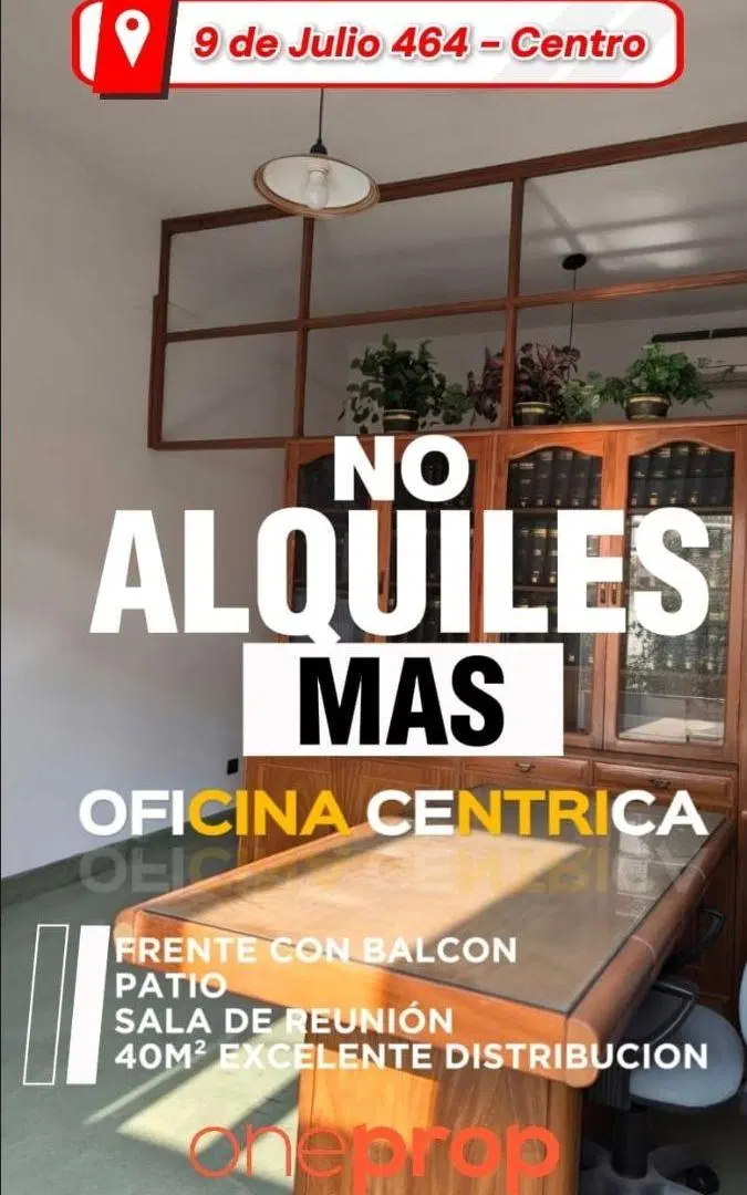 NO PAGUES MAS ALQUILER! COMPRATE ESTA OFICINA HERMOSA BIEN UBICADA Y A UN PRECIAZO! 1