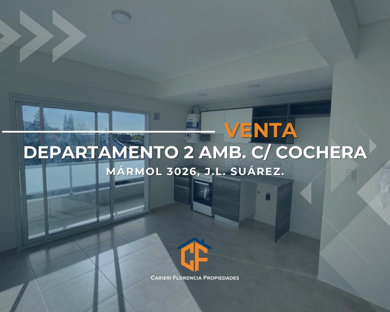 VENTA DE DEPARTAMENTO 2 AMBIENTES CON BALCÓN Y COCHERA, BARRIO JOSÉ LEÓN SUÁREZ