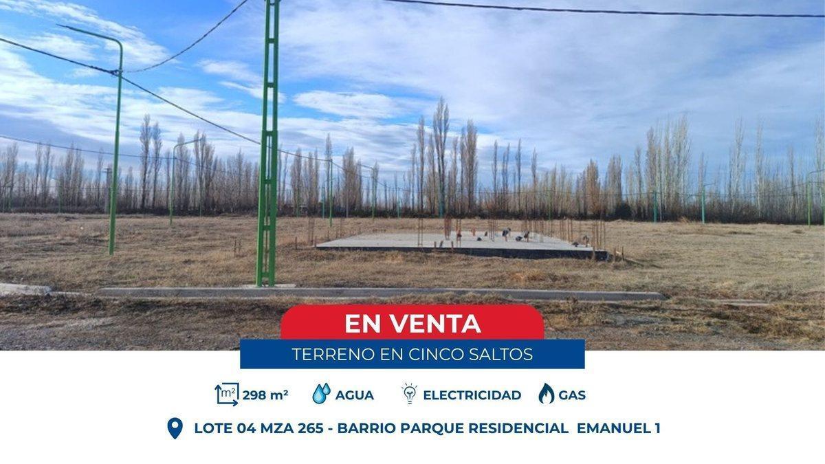 TERRENO CON PLATEA EN VENTA - LOTEO EMANUEL 1
