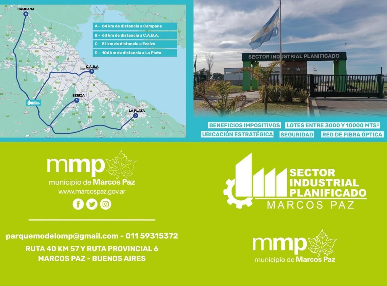Foto de Venta de lote de 2000 m2 en Parque Industrial de Marcos Paz, imagen 1