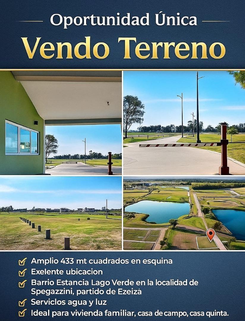 CARLOS SPEGAZZINI - OPORTUNIDAD TERRENO en BARRIO CERRADO