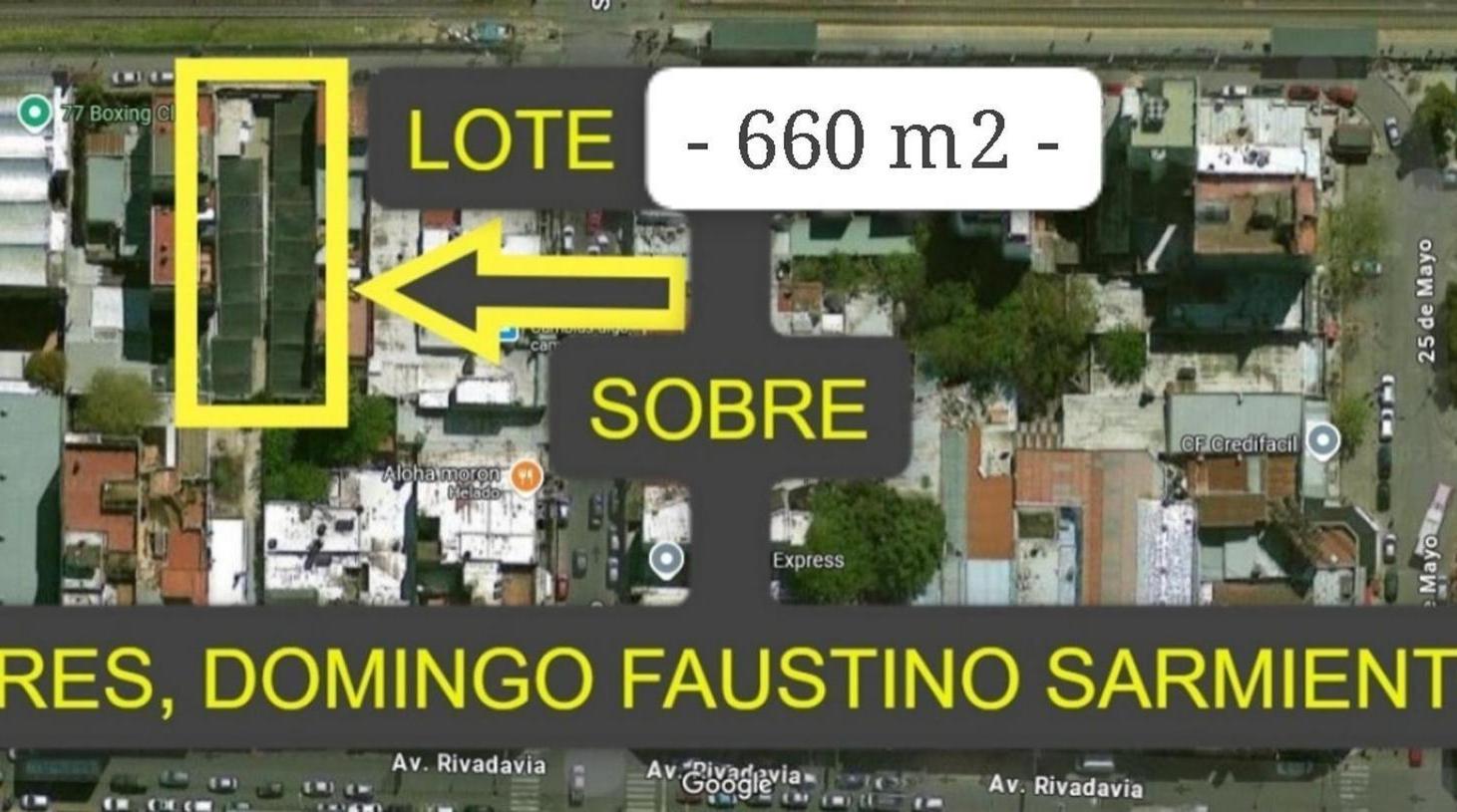 ALQUILER de IMPORTANTE TERRENO EN MORON CENTRO