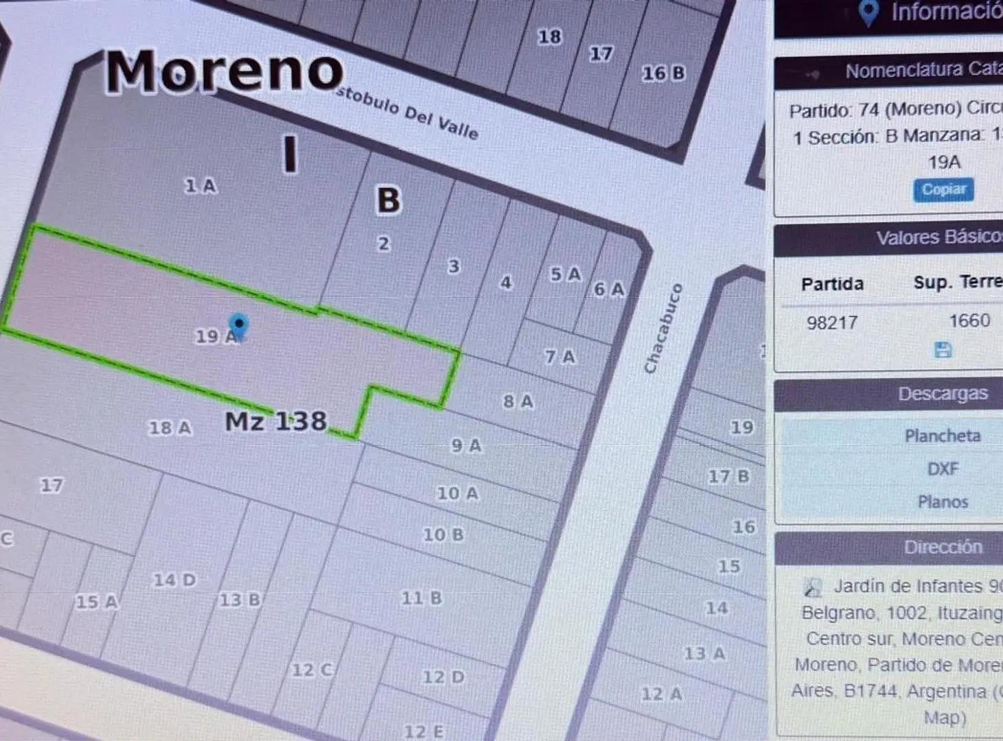 LOTE TERRENO 1660 m2 EN VENTA USD 600.000 MORENO CENTRO 3