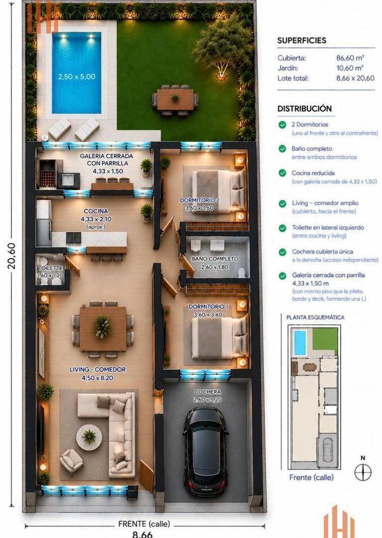 Foto de Venta PH Casa Olivos Golf 180mts 3amb Jardin y Piscina A estrenar, imagen 4