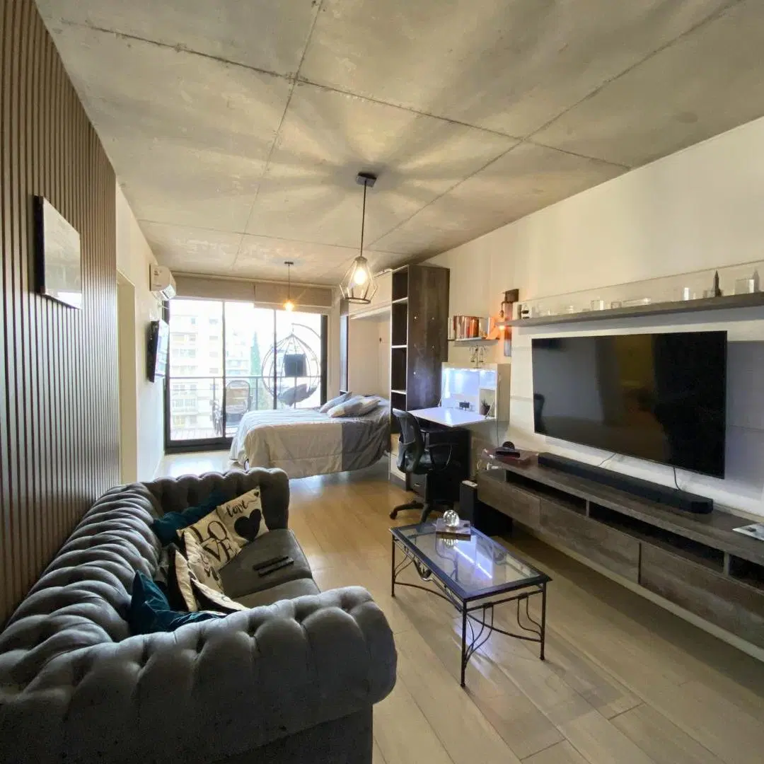 Monoambiente amoblado y equipado en Caballito · piso alto luminoso · 35 m² · listo para entrar 2