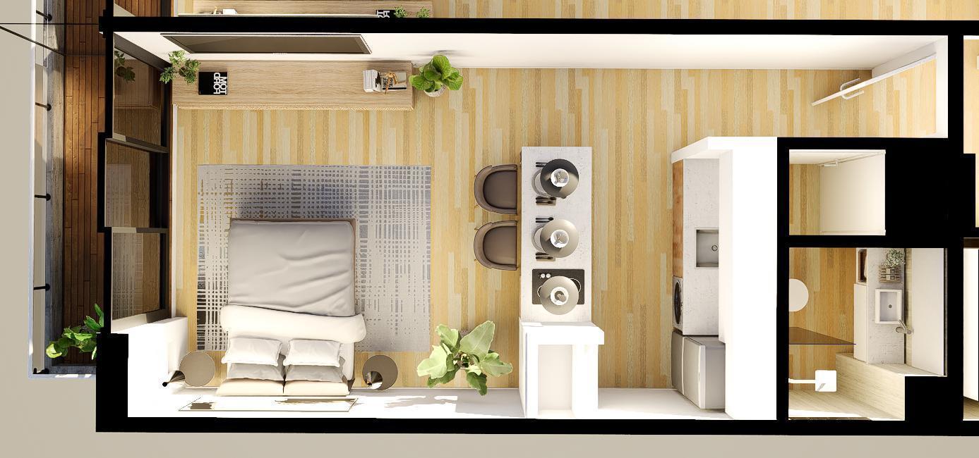 Foto de Departamento en construccion Palermo Moderno Monoambiente Entrega 2027, imagen 2