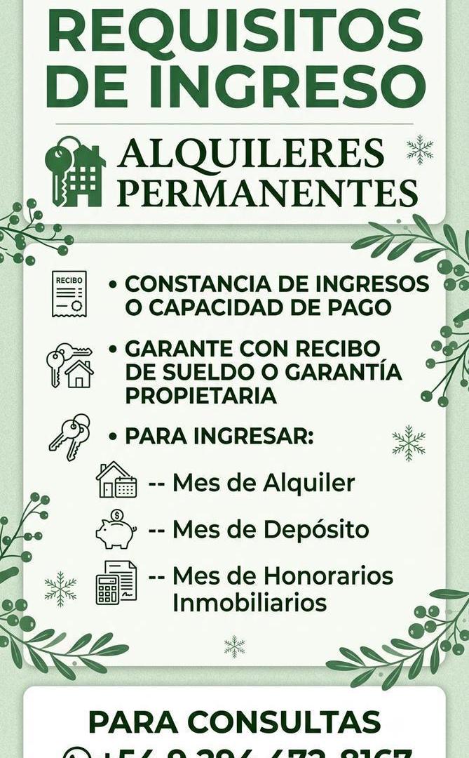 Foto de ALQUILER PERMANENTE, Casa, 2 ambientes, Peumayen., imagen 1