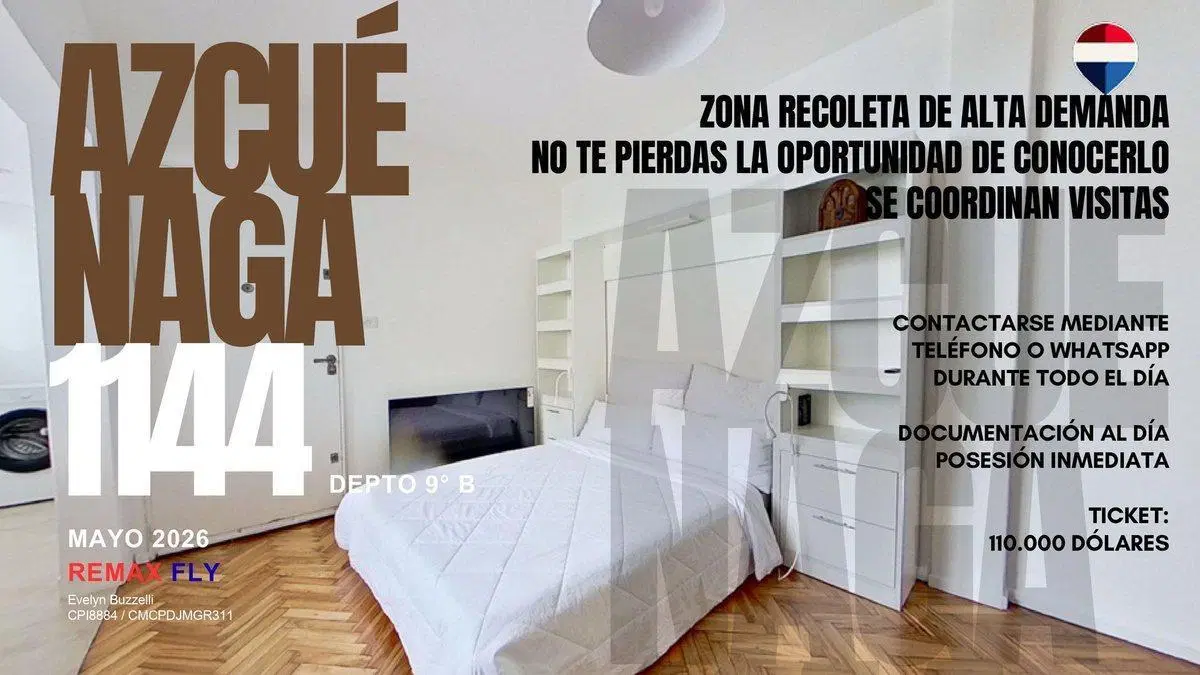 VENTA MONOAM. RECOLETA 100% AMUEBLADO IDEAL AIRBNB 8