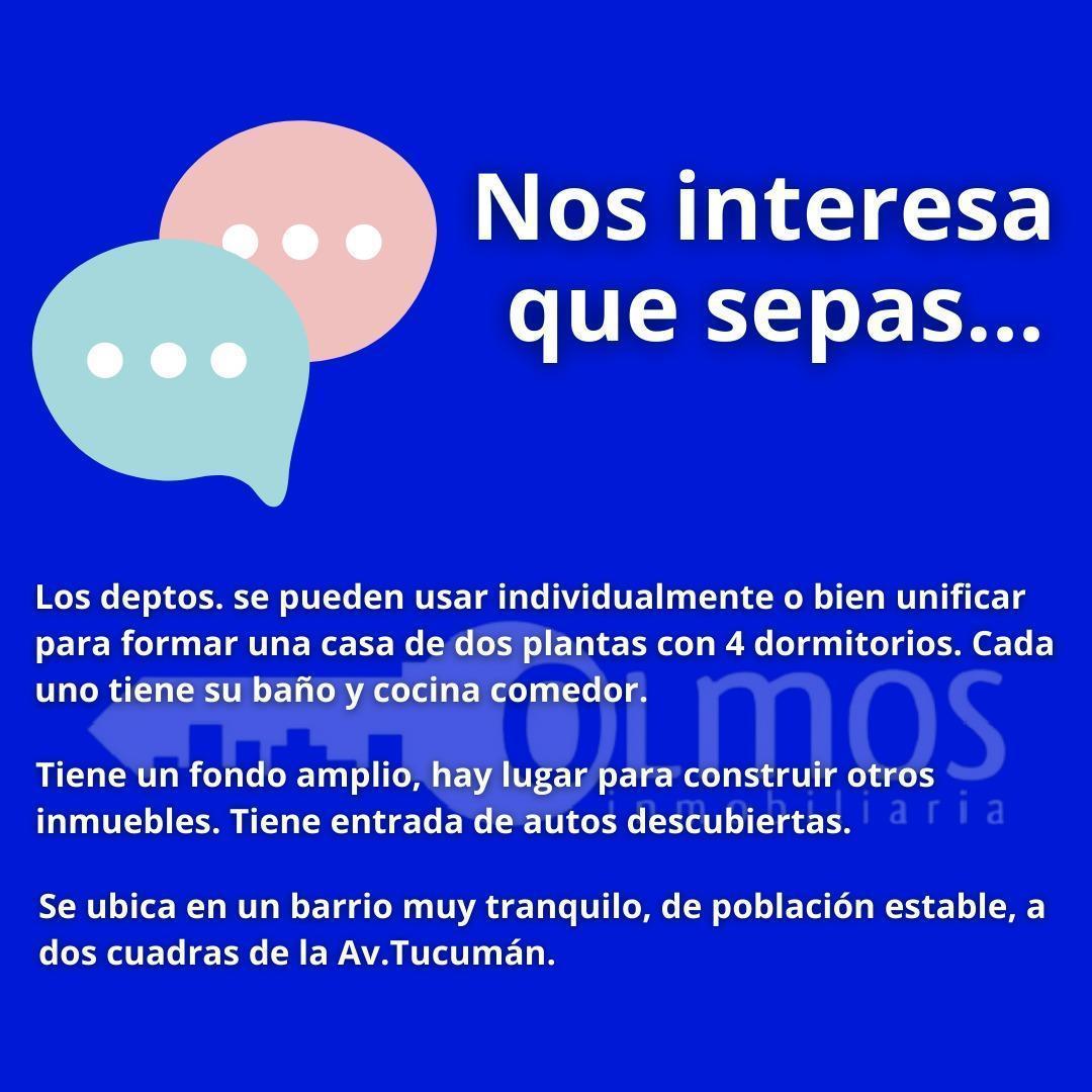 2 Deptos de 3 Amb. 50 m Cada Uno, Fondo Libre. Oportunidad 5
