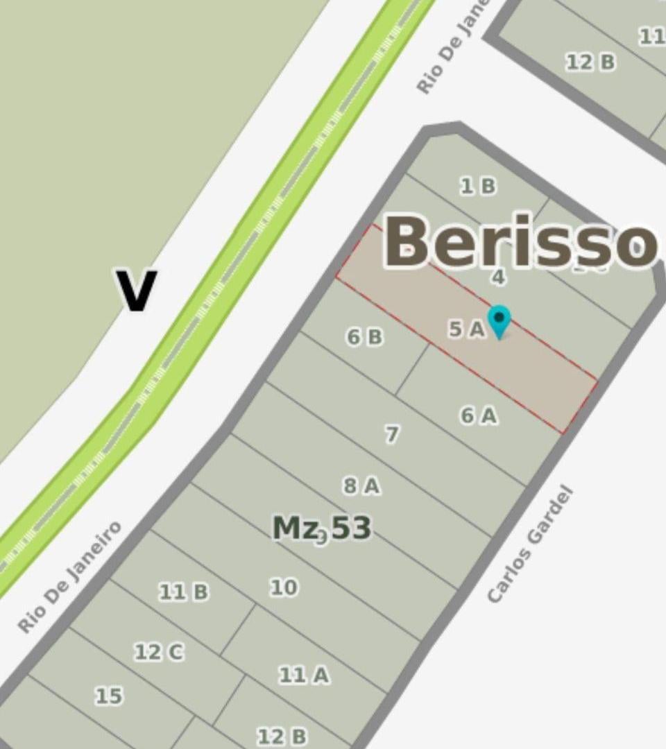 Lote en Venta de 10x43 en Berisso