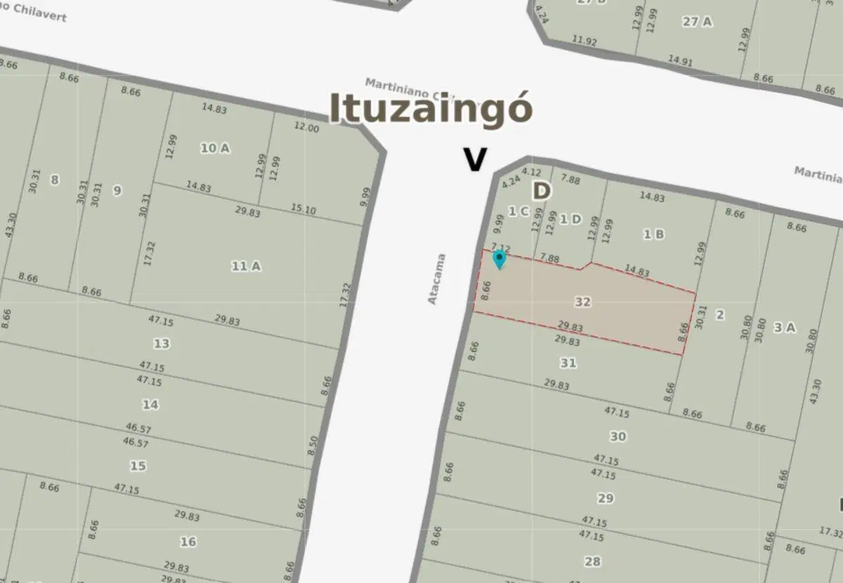 LOTE EN VENTA ITUZAINGO. CON CASA A RECICLAR 2