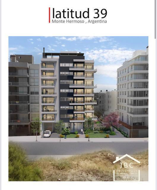 VENTA DEPARTAMENTOS EN MONTE HERMOSO, 3 DORMITORIOS. FRENTE AL MAR.