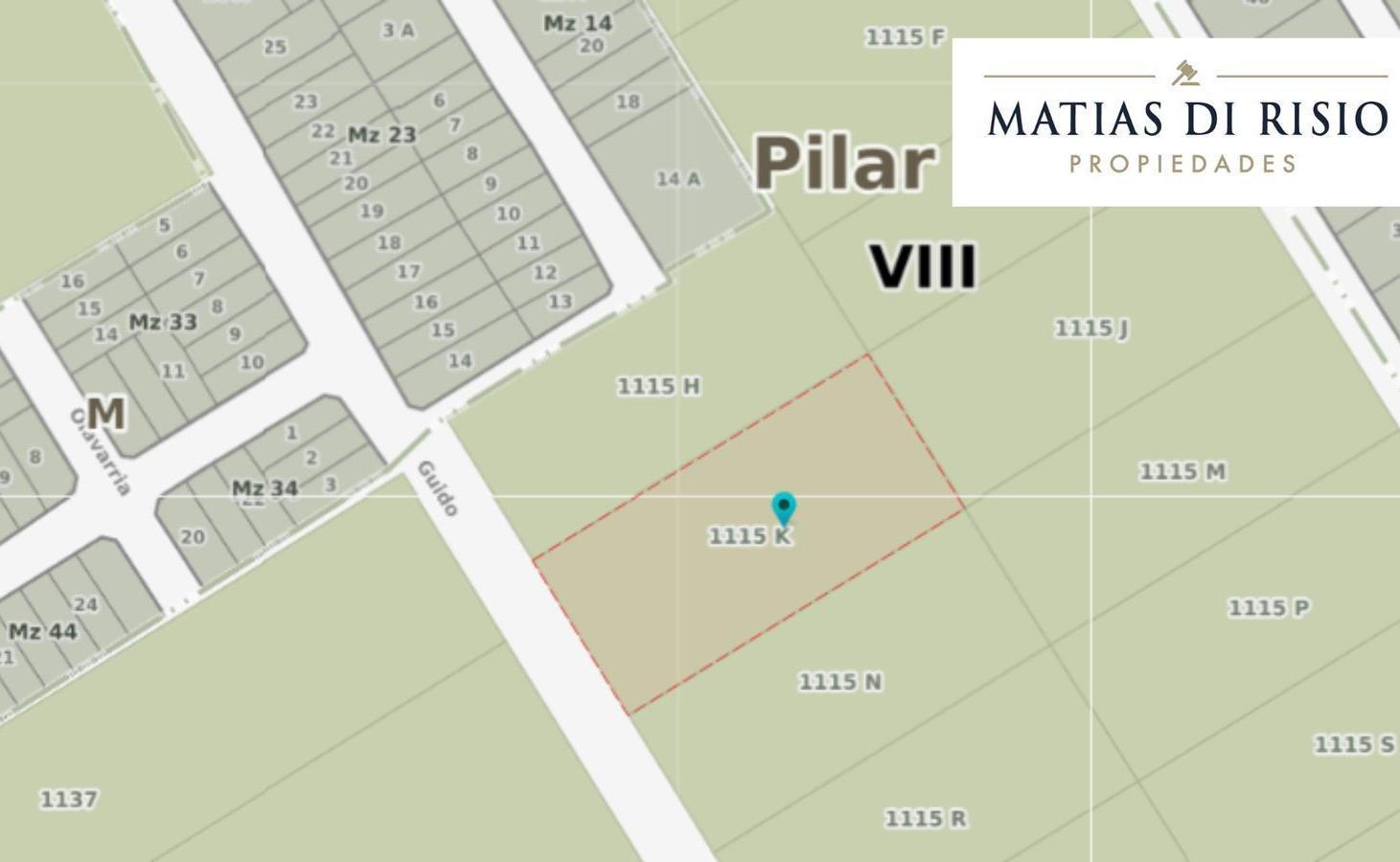 VENTA LOTE 6275 MTS2 - PILAR
