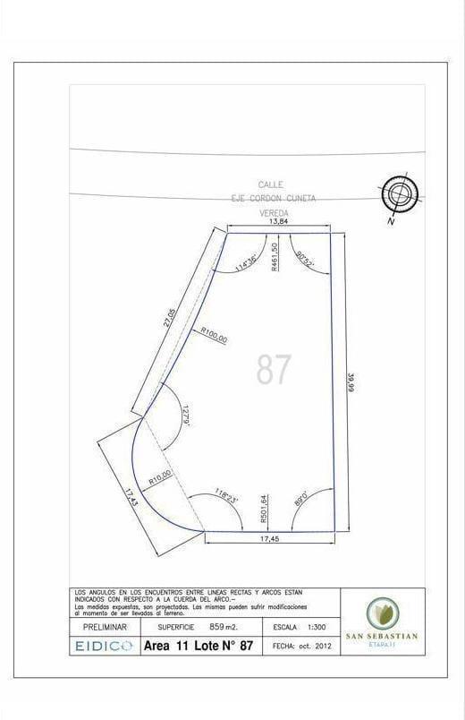Foto de VENTA LOTE 859 MTS2 - SAN SEBASTIAN, imagen 5