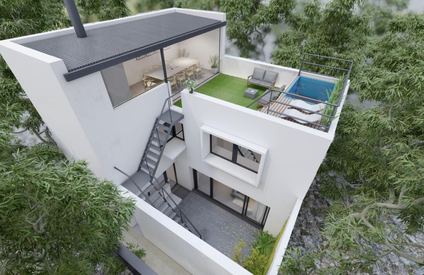VENTA CASA DE PASILLO 3 DORMITORIOS QUINCHO PILETA
