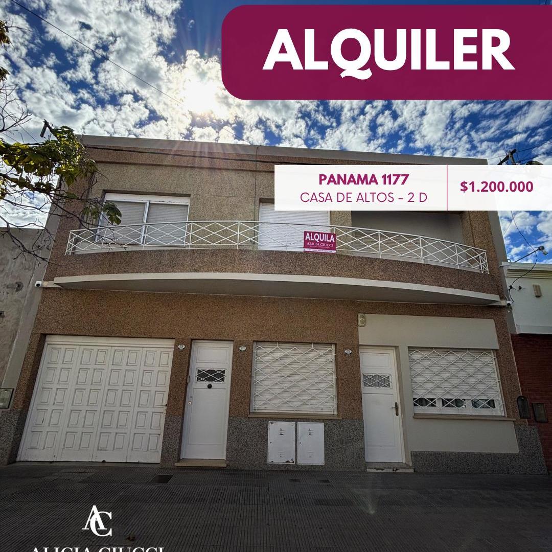 CASA DE ALTOS en ALQUILER ️En calle PANAMA 1177