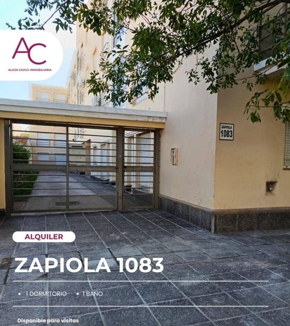 Departamento en alquiler — ubicado en calle ZAPIOLA 1083