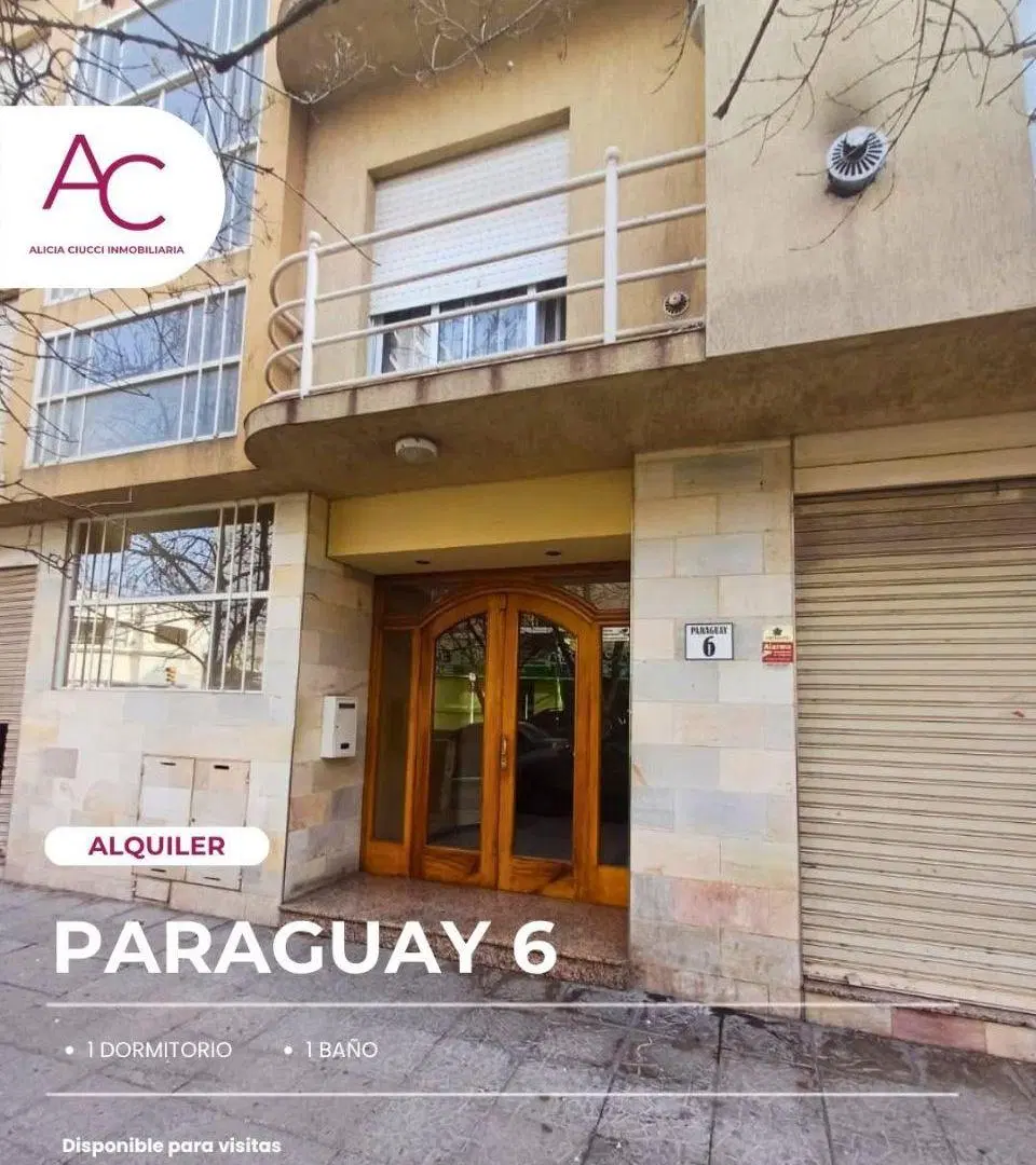 Departamento en alquiler! En calle PARAGUAY 6 1