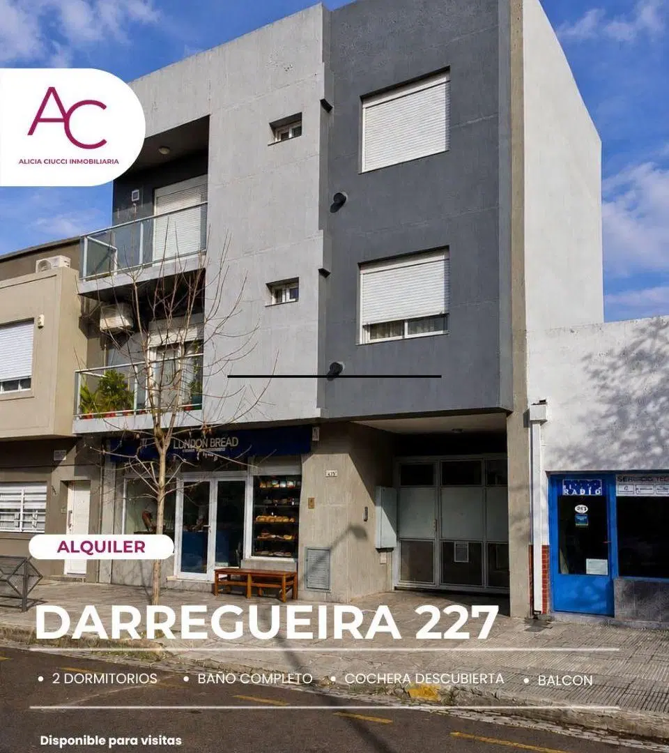 Departamento en alquiler — ubicado en calle DARREGUEIRA 227 2