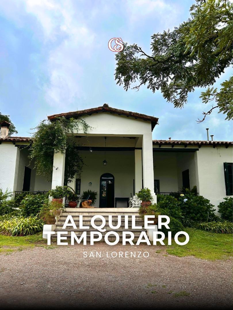 ALQUILER TEMPORARIO CASA SAN LORENZO