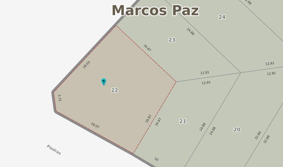 Hermoso Terreno en Venta en Piedras y Libertad, Marcos Paz. Listo Para Escriturar 2