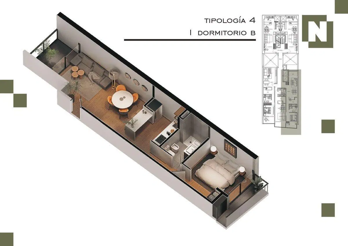 VENTA DPTO MONOAMBIENTE PLENO CENTRO 5